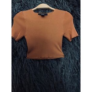 Forever 21 ribbed stretch crop top